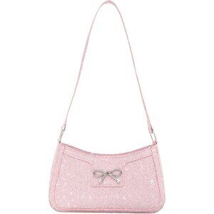 🆕Women's Pink Bling Sequin Purse Evening Ladies Sparkling Party Clutch Handbag
